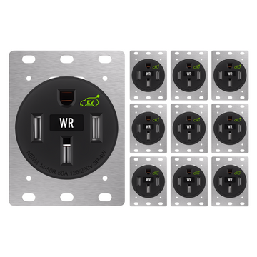 Enerlites 50A EV Charger Receptacle, Heavy Duty, Weather Resistant, 14-50R